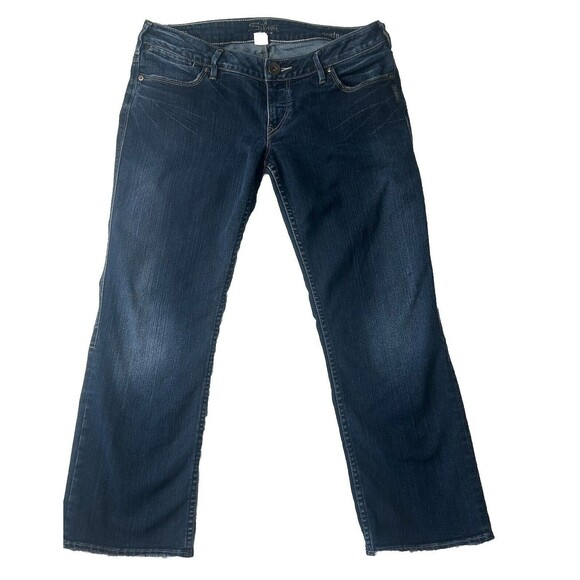 Silver Jeans Women’s34 Santorini Low Rise Ankle Medium Wash Denim Blue Jeans Y2K - Picture 10 of 12